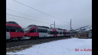 [Bahnverkehr bei Hall/Thaur] 26.01.2021