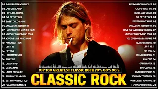 Nirvana, Led Zeppelin, Bon Jovi, Aerosmith, U2, ACDC 🔥 Classic Rock Songs 70s 80s 90s Full Album