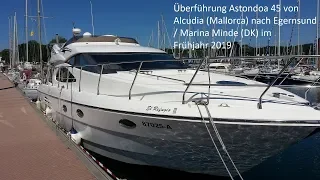 1# Transfer Motor Yacht Astondoa 45 from Alcudia (Spain Mallorca) to Gibraltar