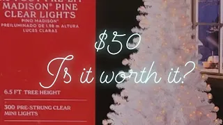 Holiday Time $50 Christmas Tree at Walmart! (But is it worth it?) Review