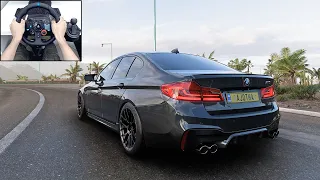 Forza Horizon 5 - BMW M5 2018 - Logitech g29 gameplay | PC 4K