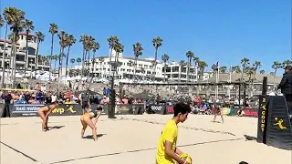 🌴Huntington beach  volleyball game 🌴