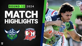 NRL 2024 | Raiders v Roosters | Match Highlights