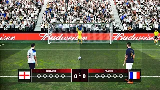 PENALTY SHOOTOUT ENGLAND vs FRANCE | FIFA WORLD CUP QATAR 2022 | EFOOTBALL REALISTIC GAMEPLAY