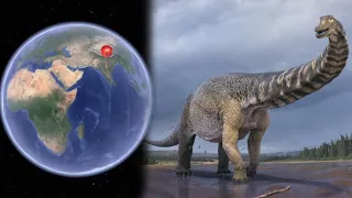 #429 I found dinosaur 🦕 in google earth & google map #shorts #dinosaur #findearth