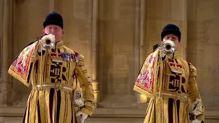 Reveille "Le Réveil" played by the State Trumpeters of the Household Cavalry the start of a new day