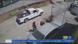 Catalytic converter theft caught on camera