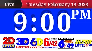 PCSO live 9pm Lotto Results Today 13 February  2024