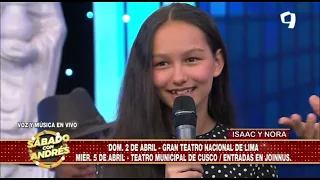 Desde Francia todo el talento Isaac y Nora en “Sábado con Andrés”