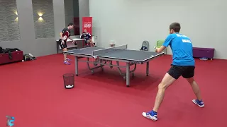 T2APAC | Timo Boll & Aleksandr Shibaev Backstage Training Pre-Team Championships Finals