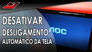 Como desativar para não desligar a tela automático (Notebook e PC) | Guajenet