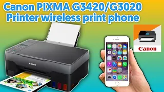 install Canon PIXMA G3420/G3020 Printer wireless network WI-FI driver  mobail/i phone Inkjet/SELPHY.