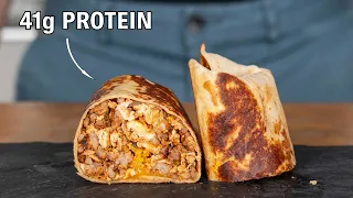 I Made A Breakfast Burrito With 41g Of Protein