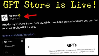🔥OpenAI Launches GPT Store 🔥This is NOT a DRILL!