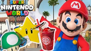 Super Nintendo World Snack Stand Soft Opened! Super Star Popcorn Bucket And Mario Drink Review