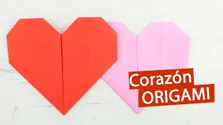 ♥ Cómo hacer un corazón de papel fácil y rápido (Origami)