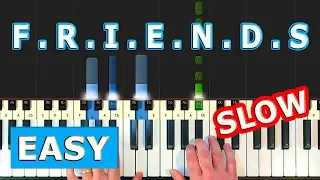 FRIENDS THEME - SLOW EASY Piano Tutorial