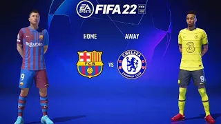 FIFA 22 |  Barcelona vs. Chelsea | Ft. Lewandowski, Aubameyang | UEFA Champions League 2022/23