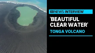 Volcanologist describes snorkeling over an underwater volcano that erupted in Tonga | ABC News