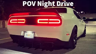 Challenger R/T POV Night Drive (No Music/Commentary)