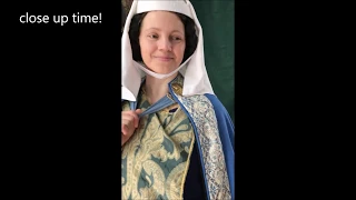 Dressing up a 14th century lady