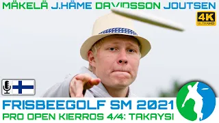 Frisbeegolf SM 2021 kärki, K4/4 TAKAYSI, Väinö Mäkelä, Joonatan Häme, Daniel Davidsson, Pyry Joutsen