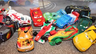 Disney Cars Crash Damaged World Grand Prix Racers (Porto Corsa & Tokyo) Customs