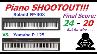 Roland FP-30X vs. Yamaha P-125