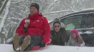 A look at sledding conditions in South Jersey