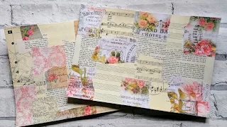 Collage Page / Master Board - Craft With Me - Using up Stuff