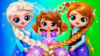 Princesinha Sofia foi adotada por Elsa e Anna / 30 DIYs Frozen e LOL OMG