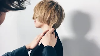 how to cut layered bob - haircut tutorial