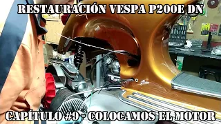 1981 Vespa P200E DN Full Restoration - Part 9 | Engine installation