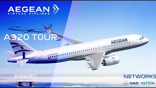 MSFS | Amsterdam - Athens | A320 Tour | A320neo | Aegean Airlines