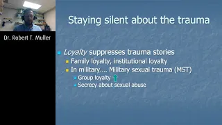How to Pace Trauma Therapy When the Client Overshares:  Dr Robert T Muller