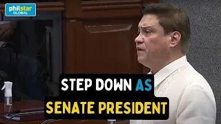 Sen. Juan Miguel Zubiri steps down as Senate President