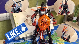 [How-to]Обзор на мою Лего Бионикл Самоделку/Lego Bionicle MOC review:Yalgar,the Fire Theurgist