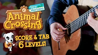 Animal Crossing New Horizons Theme Guitar cover (full theme) + TAB  - あつまれどうぶつの森 メインテーマ をギターと