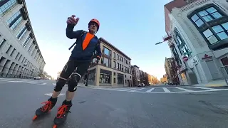 Pre Boston Marathon Street Skating With Footwork