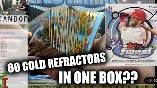 TOPPS PUT 60 GOLD REFRACTORS INTO ONE BOX OF 2023 TOPPS FINEST - HOT BOX - Chris from CardsInfinity