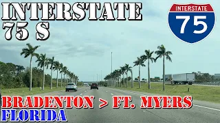 I-75 South - Bradenton to Fort Myers - Florida - 4K Highway Drive