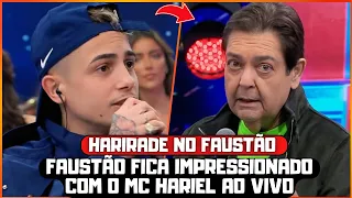 MC HARIEL IMPRESSIONA FAUSTÃO AO VIVO