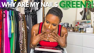 Why is my nail green? Pseudomonas & How to treat it?