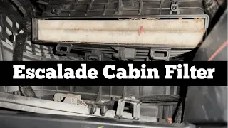 2015 - 2020 Cadillac Escalade Cabin Air filter - How To Change Remove Replace A/C AC Filter Location