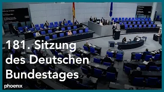 181. Sitzung des Deutschen Bundestages