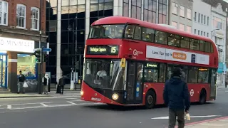 Borismaster LT453 (LTZ 1453) on route 15 for Trafalgar Square operated by Go Ahead from Riverside RR