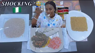 NIGERIAN GIRL TRY KENYAN FOOD FOR THE FIRST TIME | Nairobi Kenya🇰🇪🤯 Ugali * Pilau