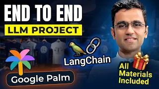 LLM Project | End to end LLM project Using Langchain, Google Palm in Retail Industry