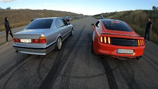 BMW M5 e34 engine S62 vs Mustang GT 5.0 450hp