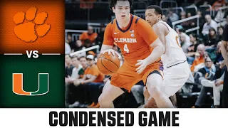 Clemson vs. Miami Condensed Game | 2023-24 ACC Men’s Basketball